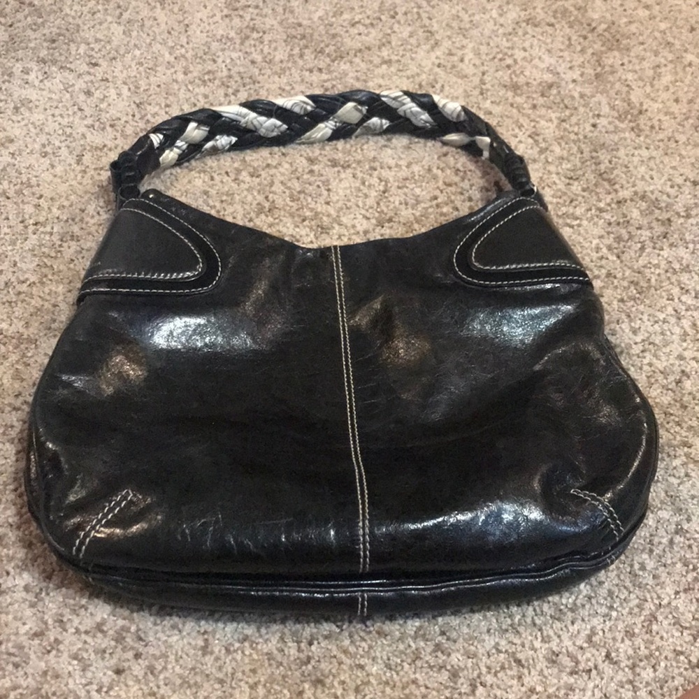 Francesco Biasia black leather Handbag